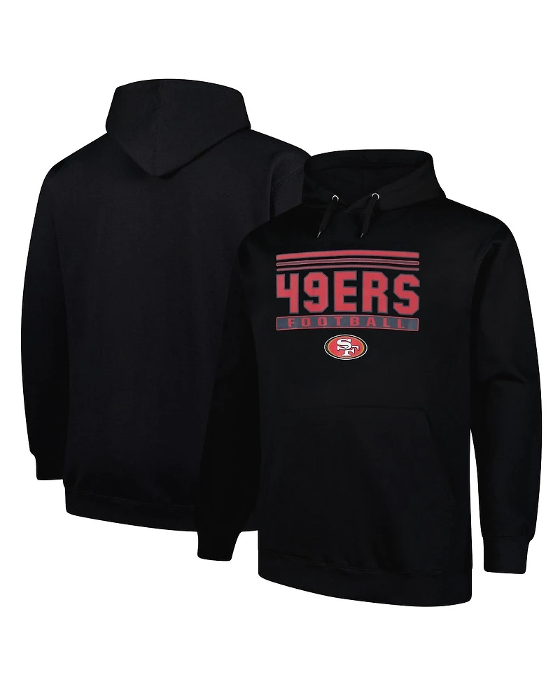 Fanatics Men's Black San Francisco 49ers Big Tall Pop Pullover Hoodie