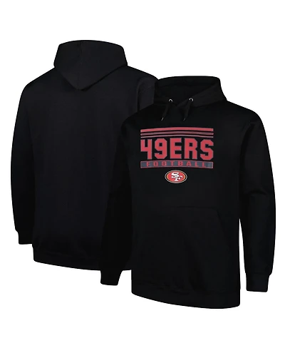 Fanatics Men's Black San Francisco 49ers Big Tall Pop Pullover Hoodie