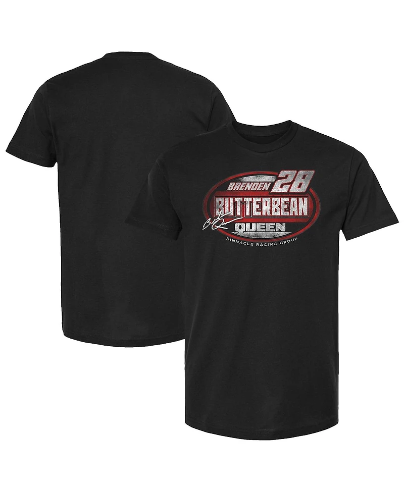 Checkered Flag Sports Men's Black Brenden Queen Name Number T-Shirt