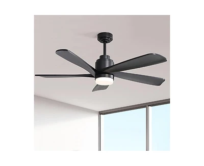 52-inch Modern Stylish 5-Blade Ceiling Fan with Remote Control and Light Source