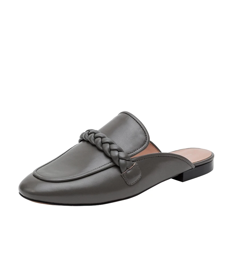 Amy | Classic Apron Toe Braided Mule