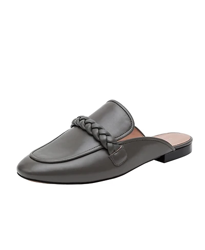 Amy | Classic Apron Toe Braided Mule