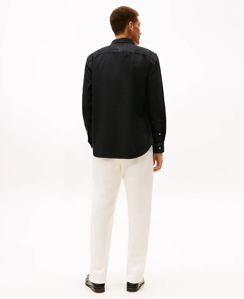 Tommy Hilfiger Men's Denim Long-Sleeve Shirt