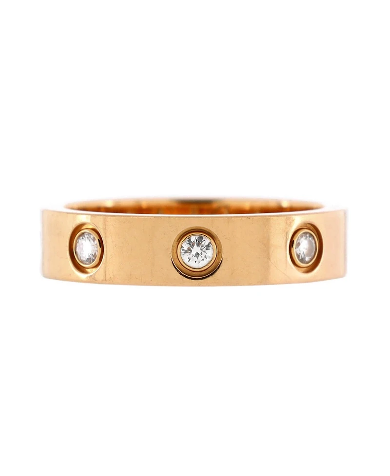 Pre-Owned Cartier Love Wedding Band 8 Diamonds Ring