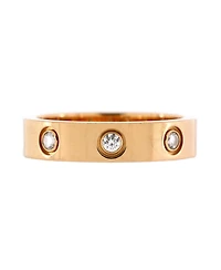 Pre-Owned Cartier Love Wedding Band 8 Diamonds Ring