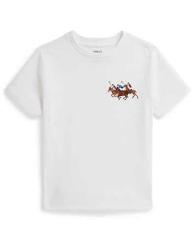 Polo Ralph Lauren Boys 2-7 Triple-Pony Short-Sleeve Jersey T-Shirt