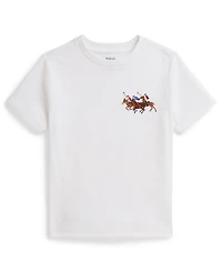 Polo Ralph Lauren Boys 2-7 Triple-Pony Short-Sleeve Jersey T-Shirt
