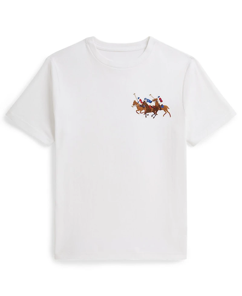 Polo Ralph Lauren Boys 8-20 Triple-Pony Short-Sleeve Jersey T-Shirt