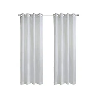 Habitat Diamante Sheer Grommet Exclusive Embroidered Diamond Pattern Curtain Panel 52" x 95" White