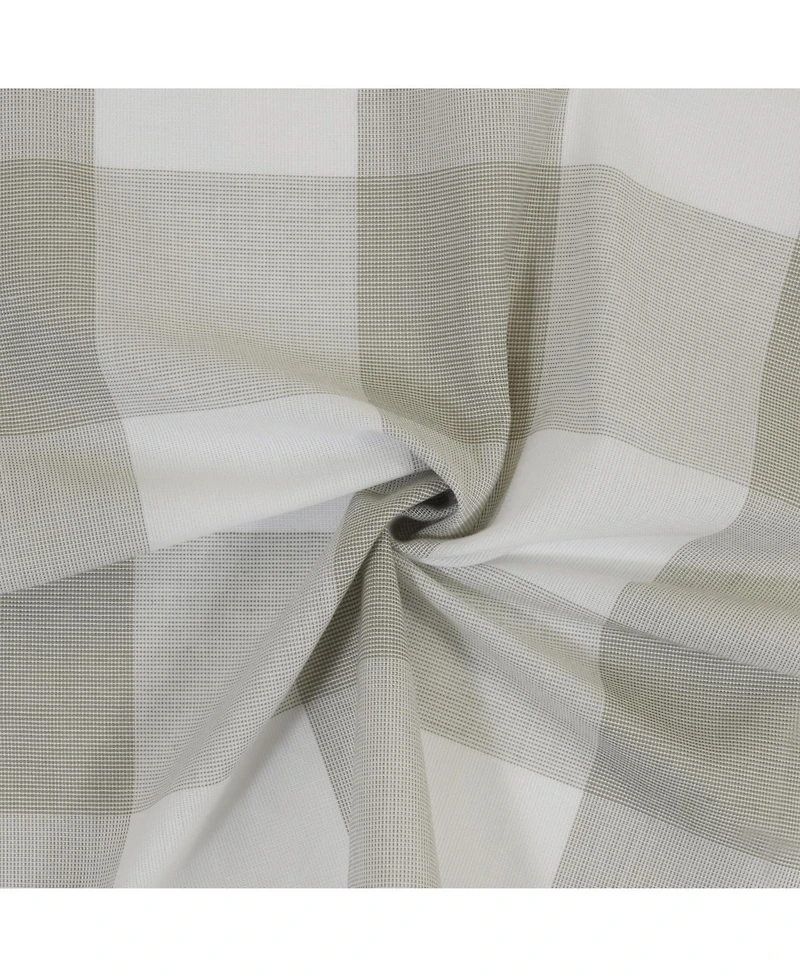 Habitat 100% Polyester Bradley Light Filtering Plaid Woven Grommet Curtain Panel 52" x 84" in Taupe