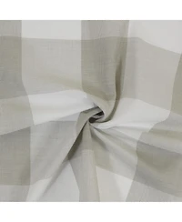 Habitat 100% Polyester Bradley Light Filtering Plaid Woven Grommet Curtain Panel 52" x 84" in Taupe