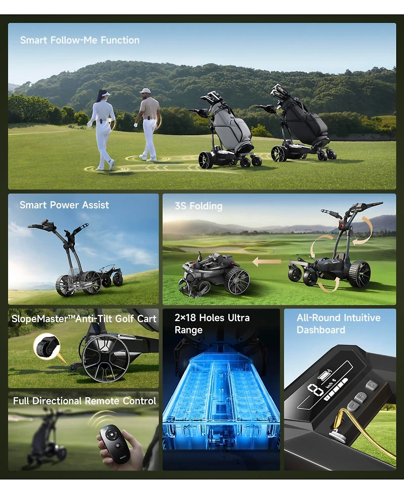 Navee Birdie 3X Electric Golf Push Cart