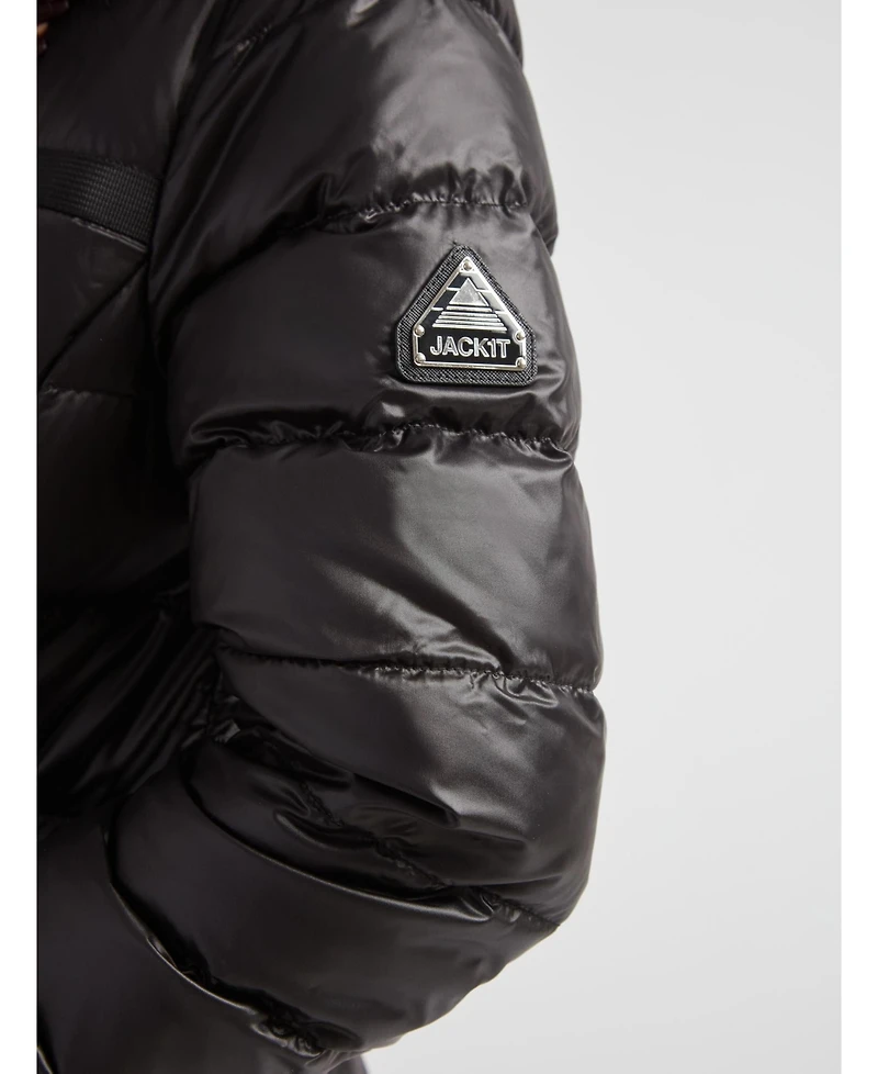 JACK1T Women's R4D Faux Fur Tricolore Racer Jacket