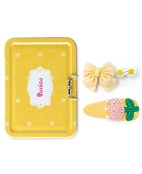 Puttisu Girls 2pc Hair Clip Set - Bow Garden