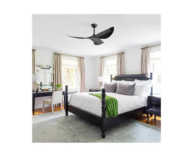 38-inch Modern 3-Blade without Light Ceiling Fan with Six Speed Remote Control and Timing Function for Indoor