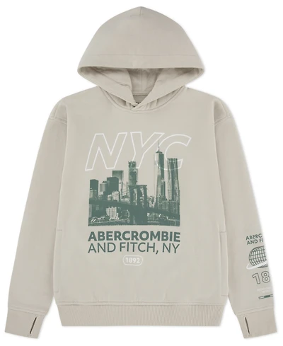 abercrombie kids Boys 5-18 Buildings Pull-On Hoodie