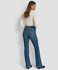 Dkny Jeans Women's High-Rise Relaxed Flare