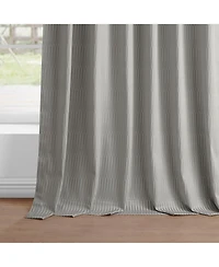 Half Price Drapes Pewter Abstract Lounge Embossed Velvet Room Darkening Curtain