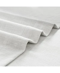 Half Price Drapes Off White Simply Faux Linen Curtain Pair (2 Panels)