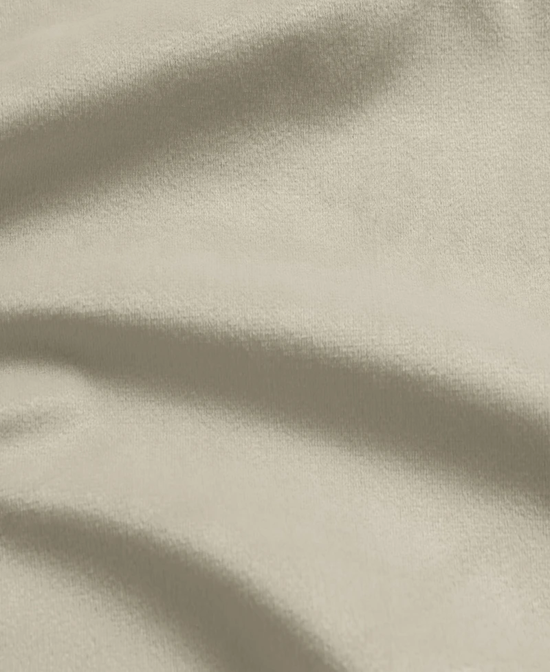 Half Price Drapes Light Ivory Simply Velvet Room Darkening Curtain Pair (2 Panels