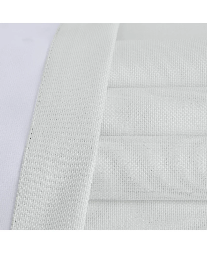 Half Price Drapes Off White Grommet Performance Linen Hotel Blackout Curtain