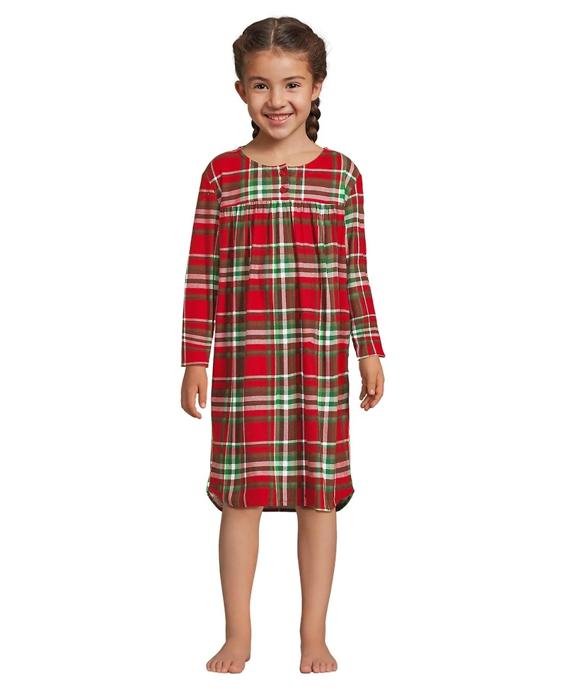 Lands' End Big Girls Flannel Nightgown