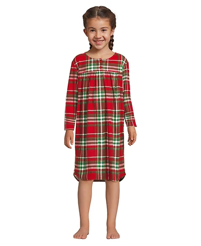 Lands' End Big Girls Flannel Nightgown