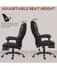 Homcom Executive Office Chair with Footrest and High Back,