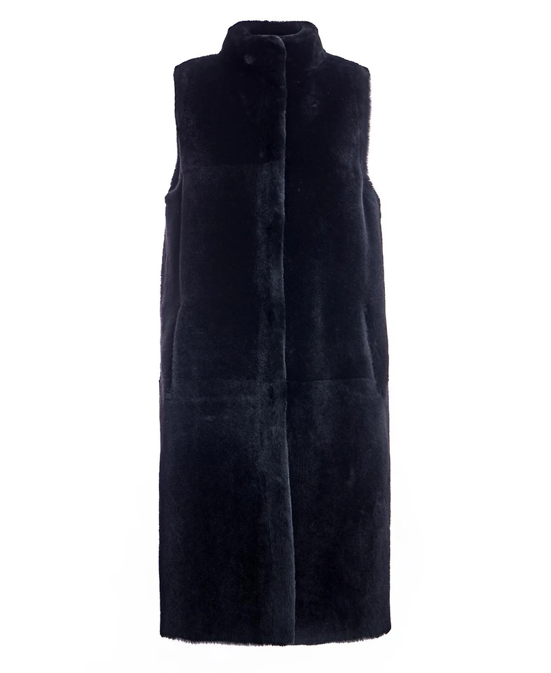 Julia & Stella by Maximilian Women's Shearling Lamb Vest