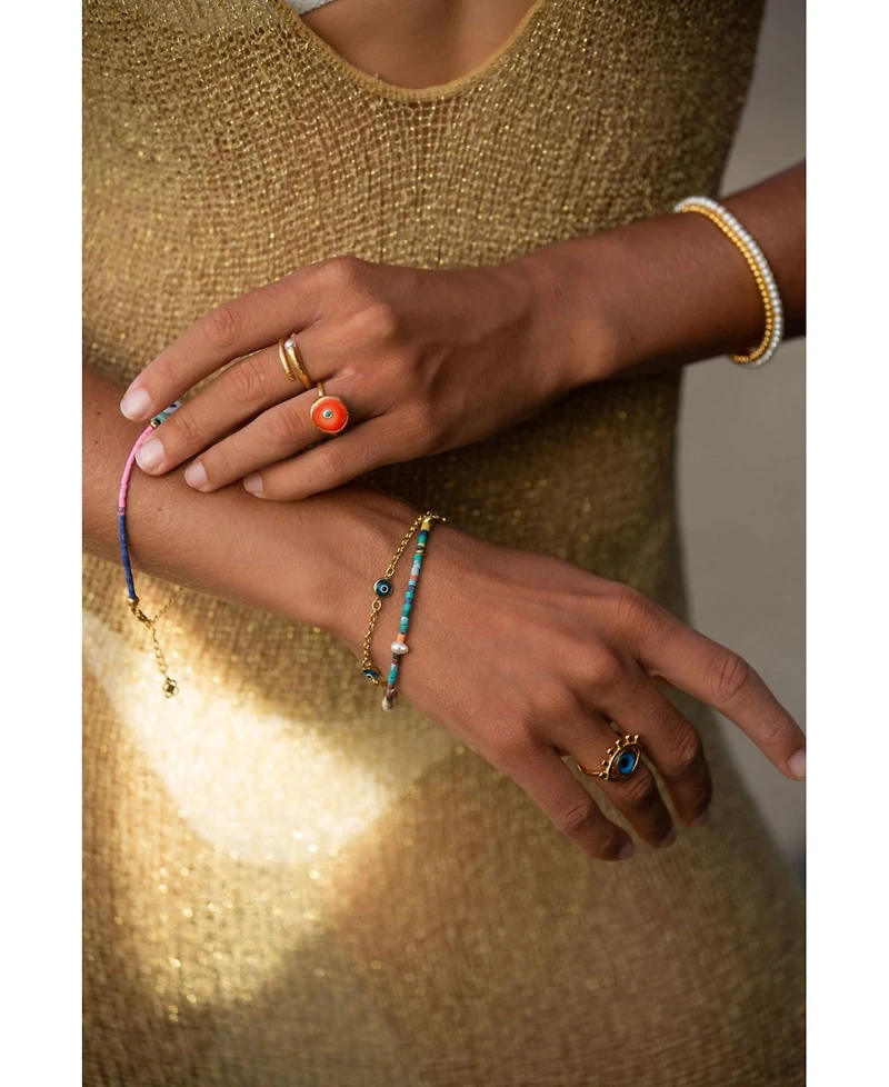 Ottoman Hands Avalon Pearl Stacking Ring