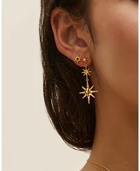 Ottoman Hands Onyx Star Stud Earrings