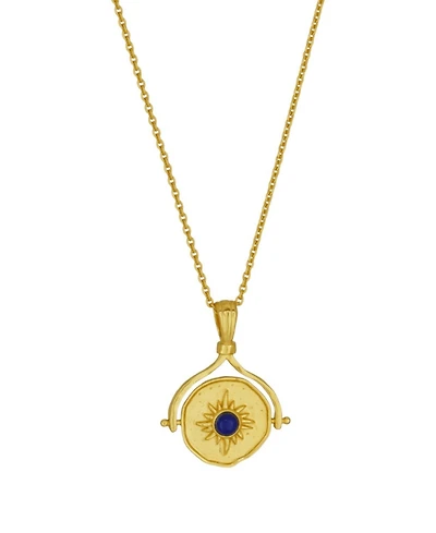 Ottoman Hands Lapis Fidget Necklace