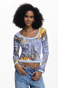 Desigual Women's Lightweight floral sweater