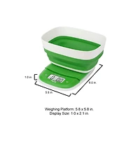 American Weigh Scales Extend-5K Digital Kitchen Scale With Collapsible Bowl, 11LB / 5KG
