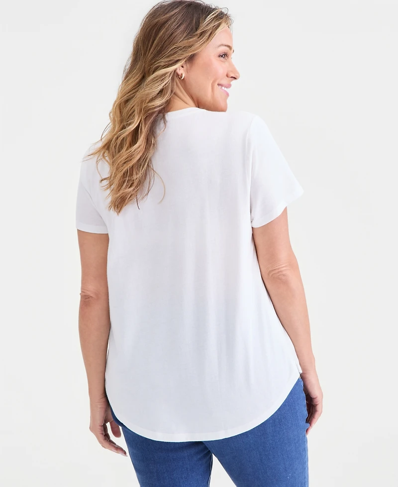 Style & Co Plus Perfect Graphic T-Shirt