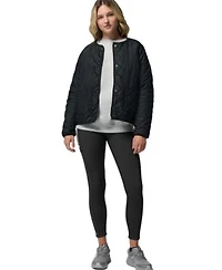 Columbia Womens Aldermore Crewneck Long Sleeve Sweatshirt Crest Collarless Jacket Move Leggings