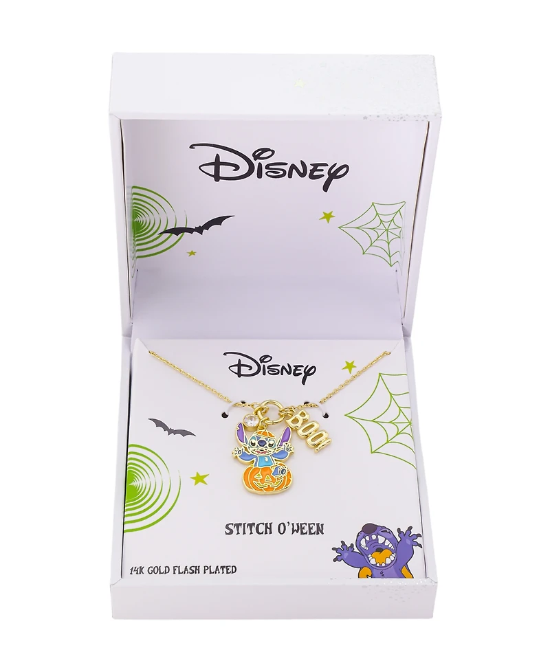 Disney Stitch Cubic Zirconia Trick or Treat Pendant Necklace