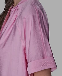 Karl Lagerfeld Paris Women's Drop Shoulder Top