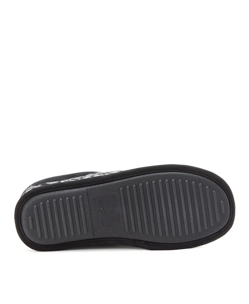 Dearfoams Men's Asher Marled Knit Clog House Slipper