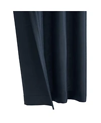 Habitat Abstract Light Filtering Energy Efficeint Grommet Curtain Panel for Windows 52" x 95" Navy
