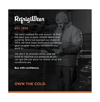 RefrigiWear Men's Enhanced Visibility Insulated Quilted Jacket