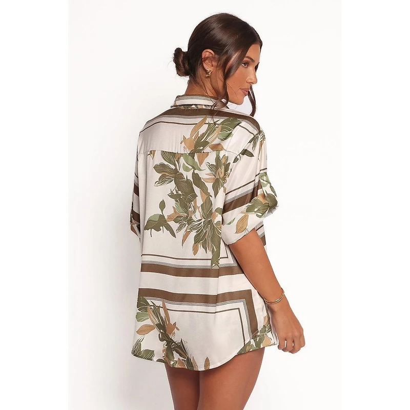 Petal and Pup Lara Shirt - Pink Print S