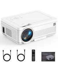 Mini Projector, Full Hd 1080P Support Video Projector, Portable Small Movie Projector