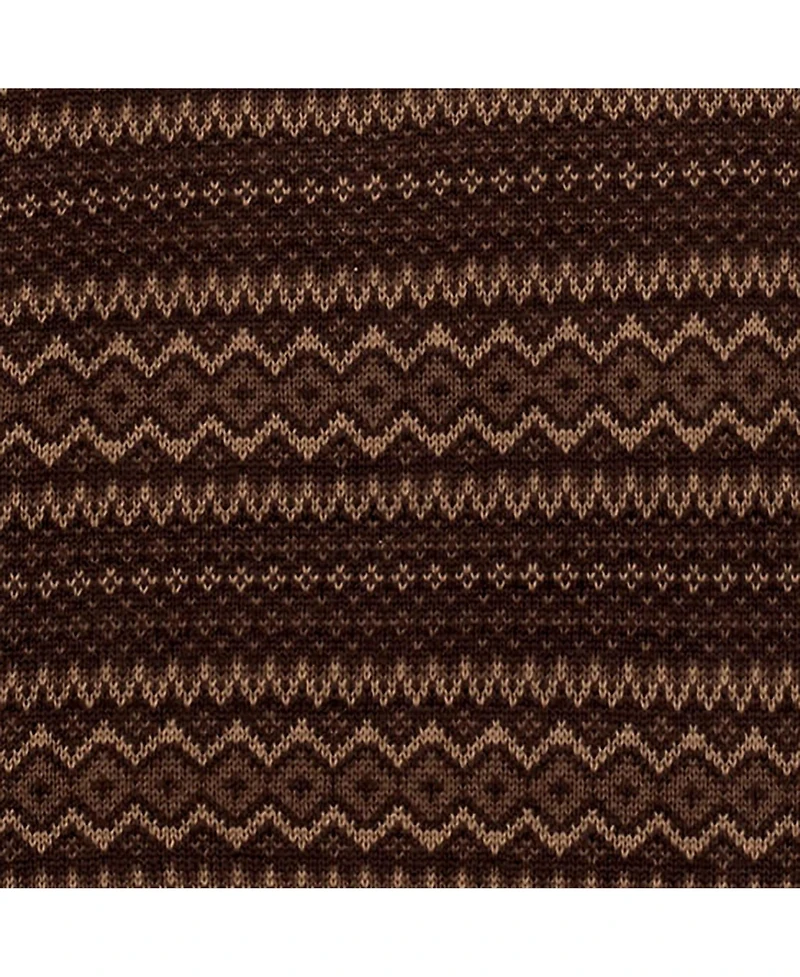 Hope & Henry Men's Organic Half Zip Intarsia Pullover Sweater