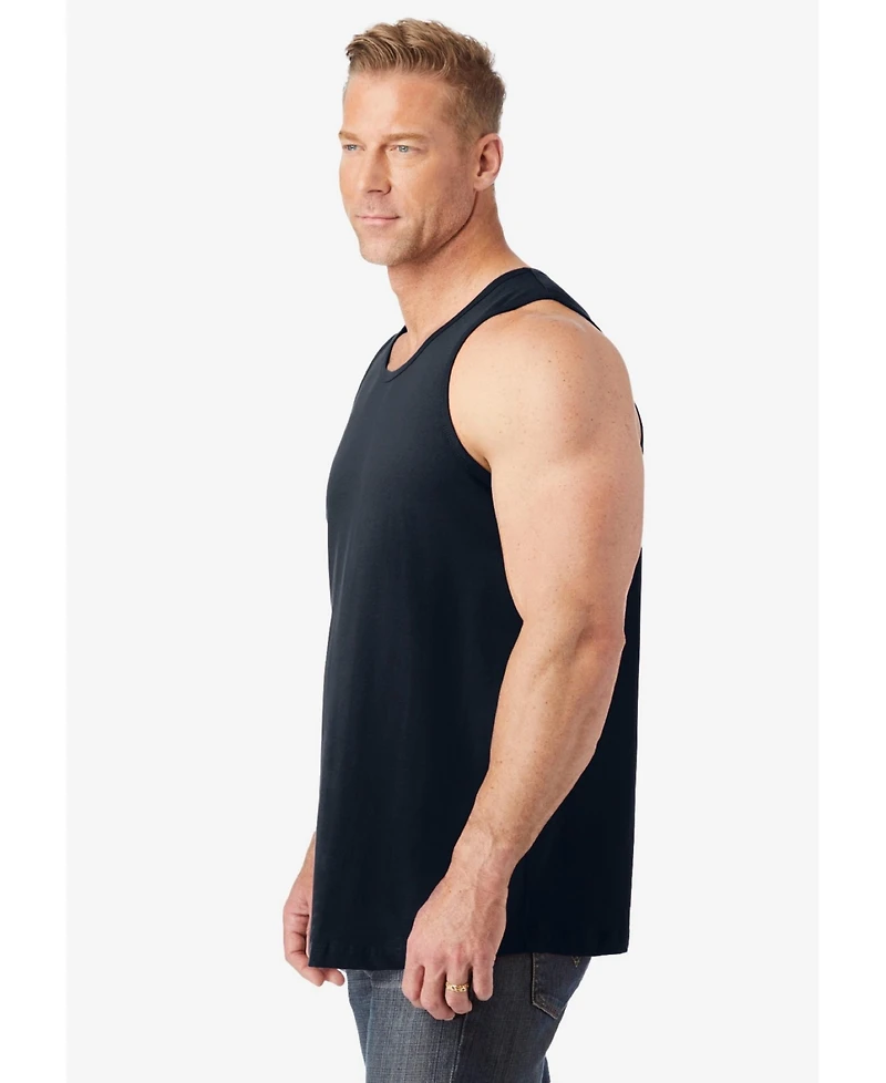 KingSize Big & Tall Shrink-Less Lightweight Longer-Length Tank