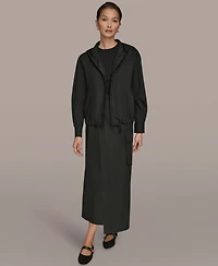 Donna Karan Weekend Women's Long-Sleeve Hooded Jacket