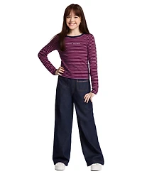 Tommy Hilfiger Girls 7-16 Feeder Stripe Rib Long-Sleeve T-Shirt