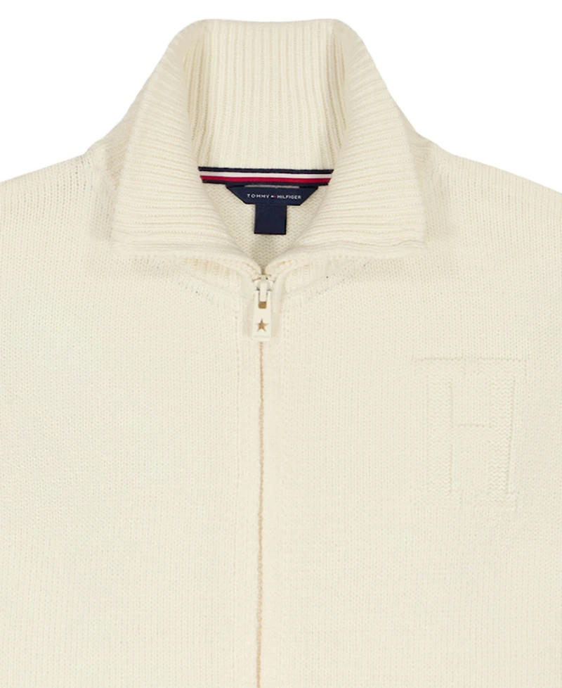 Tommy Hilfiger Girls 7-16 Stripe Long-Sleeve Cable Sweater