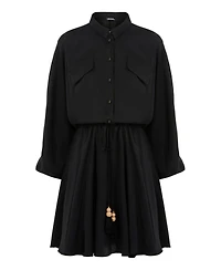 Nocturne Women's Tasseled Shirt Dress