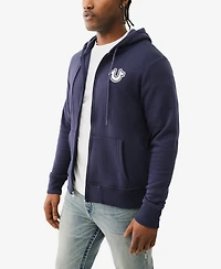 True Religion Men's Core Zip-Front Logo Hoodie
